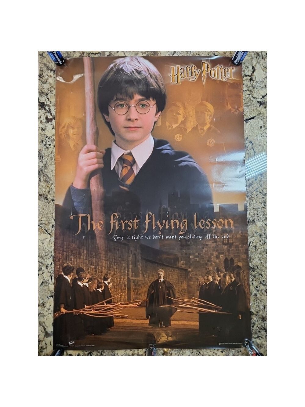 Harry Potter Flying Lessons Movie Poster Original #2375 Made In USA 34 X 22.5